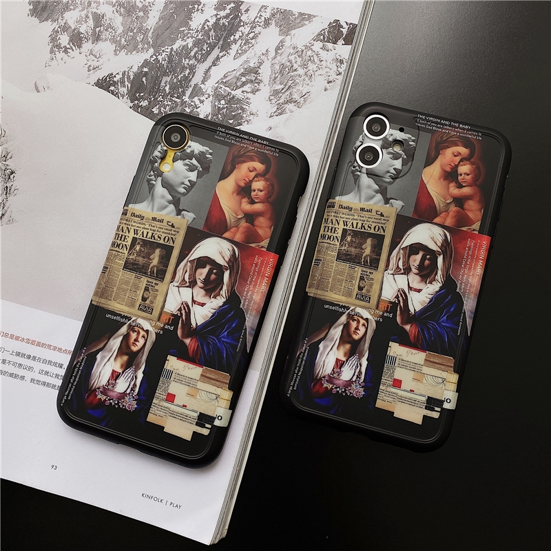 Ốp điện thoại mềm phong cách retro cho iPhone 11 Pro MAX i7 i8 plus XR XS MAX SE 2020 | BigBuy360 - bigbuy360.vn