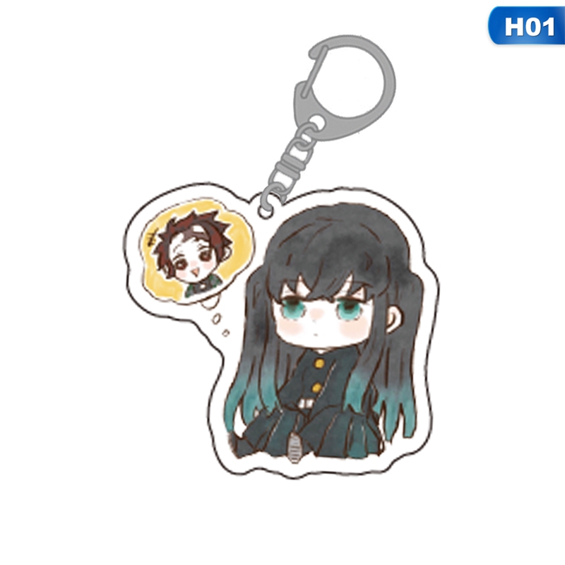 Móc khóa họa tiết nhân vật anime dễ thương