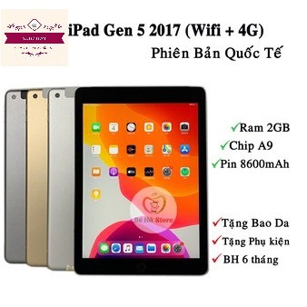 Máy Tính Bảng iPad Gen 5 - 2017 / 32Gb (4G + Wifi) Quốc tế - Zin Đẹp Như Mới - Màn hình 9.7inch [Tặng Ốp Lưng Xịn] | BigBuy360 - bigbuy360.vn