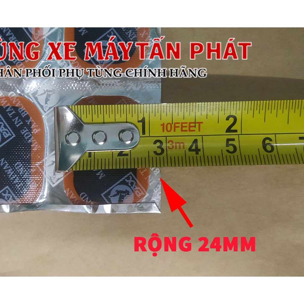 48 miếng Nhỏ 33mm + Tuýp Keo Hãng PAX Vá Ruột Xe Máy Xe Đạp Cao Cấp Taiwan - Đài Loan