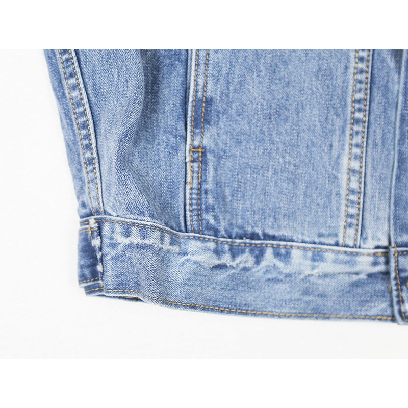 Áo khoác jeans Fear Of God denim raglan trucker jacket