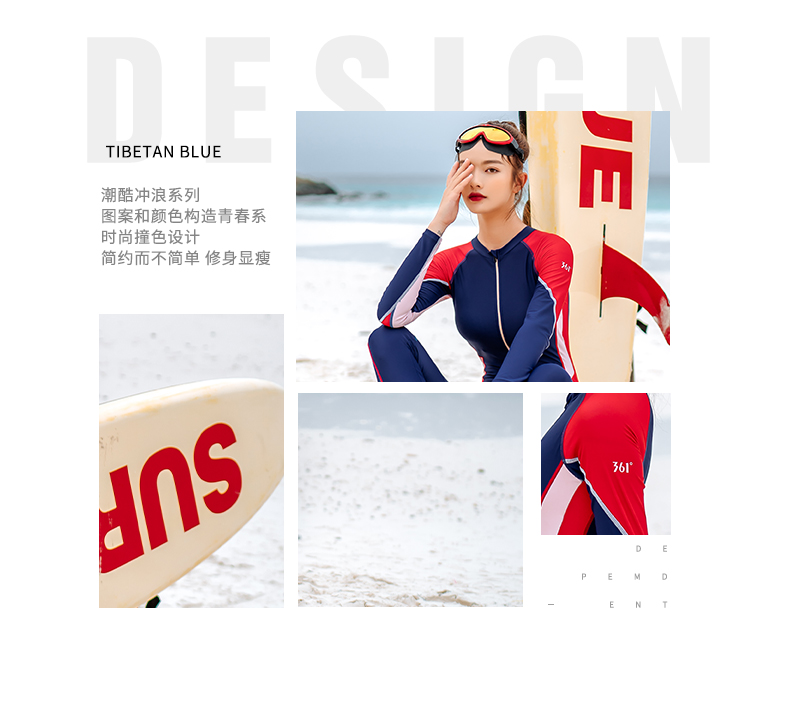 Đồ Bơi Liền Thân Tay Dài Chống Nắng Cho Nữ | BigBuy360 - bigbuy360.vn