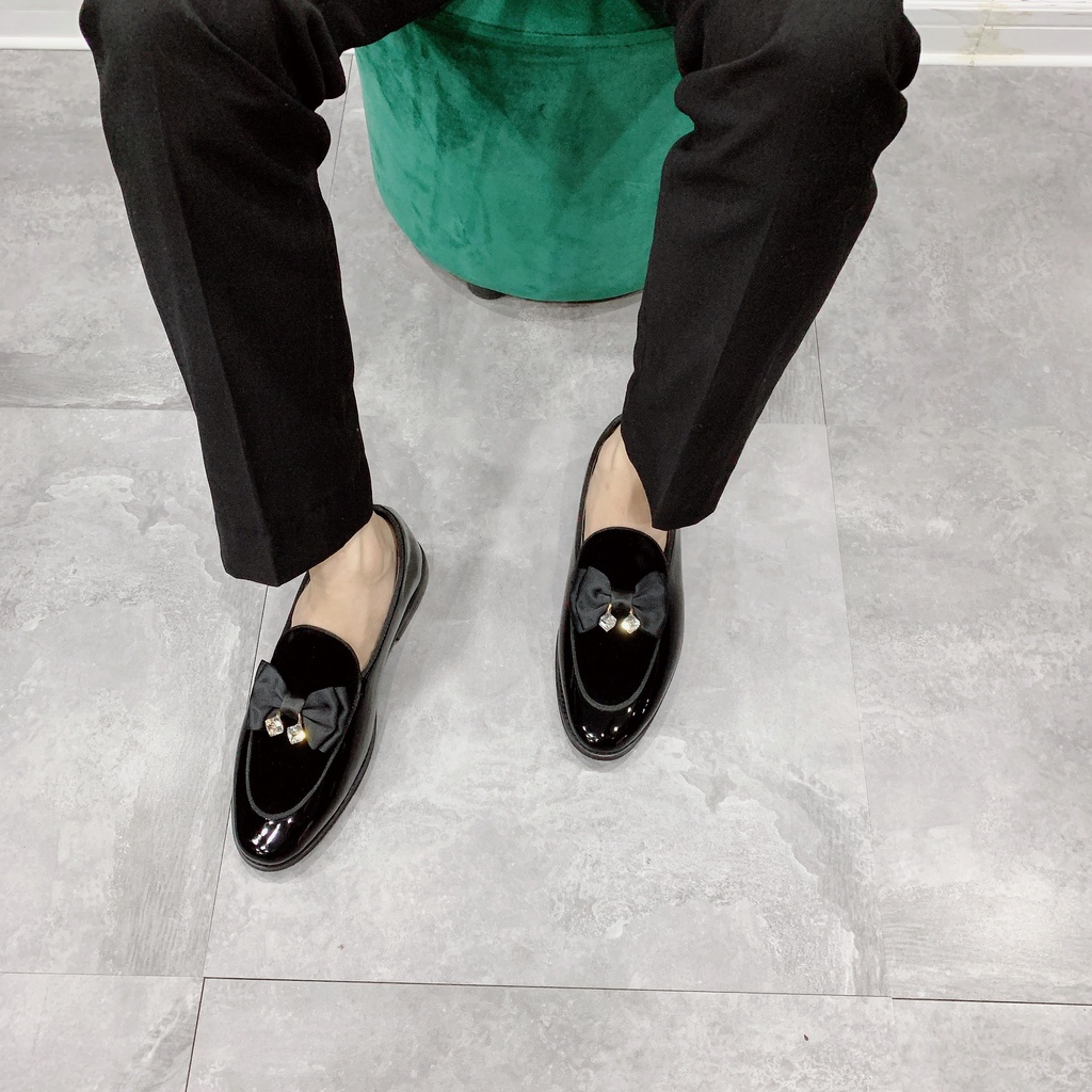 Giầy tây, giày da nam da bóng cao cấp,kiểu dáng Loafer  : 53