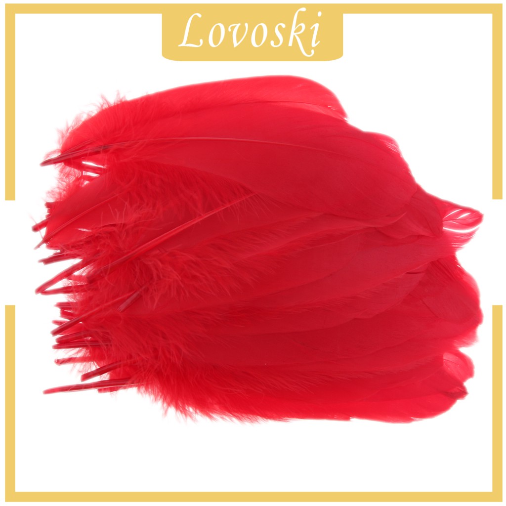 Set 50 Lông Ngỗng Tự Nhiên 5.9 Đến 8.6 Inch Làm Đồ Thủ Công