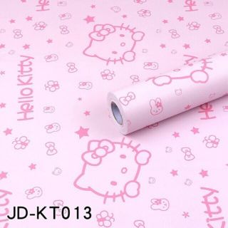 🌸GIẤY DÁN TƯỜNG KITTY CÓ KEO SẴN 🎀 KITTY HOUSE
