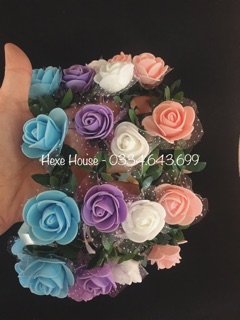 Vòng hoa đội đầu - hoa to
