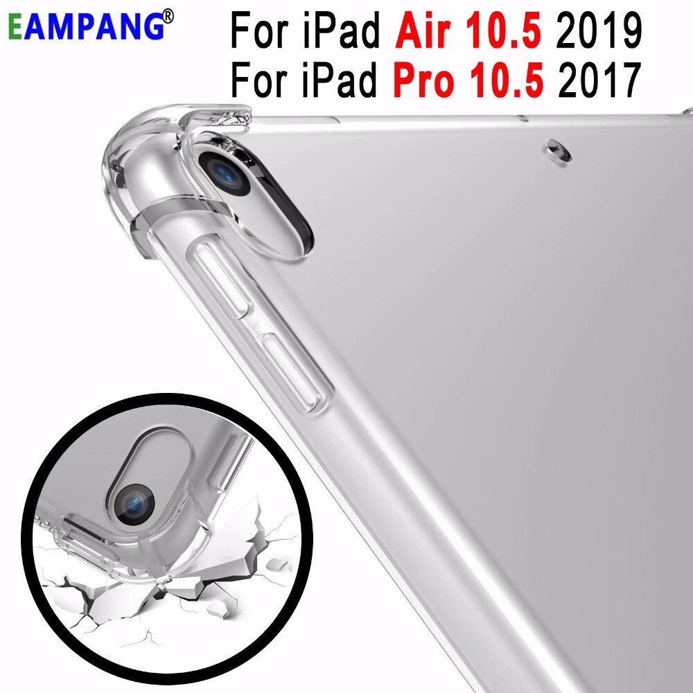 Apple iPad Air 2019 3rd Generation Pro 10.5 2017 Case A2152 A2153 A2154 A2123 A1701 A1709 A1852 Cover Slim Soft Transparent Clear TPU Silicon Drop Resistance Tablet Shell Skin