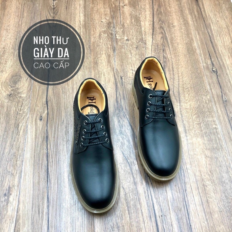 Giày Boot nam da bò nguyên tấm