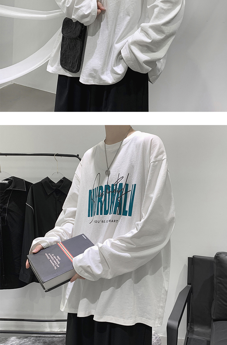 Áo Thun Tay Dài Dáng Rộng Thời Trang Dành Cho Nam | BigBuy360 - bigbuy360.vn