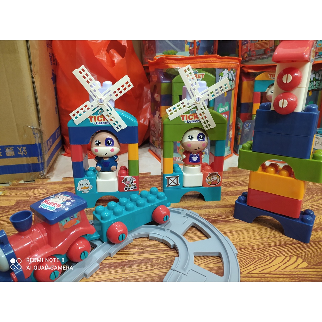 Bộ Xếp Hình Lego Nông Trại Vui Vẻ Cho Bé Thỏa Sức Sáng Tạo, Bộ Lego 63 Chi Tiết