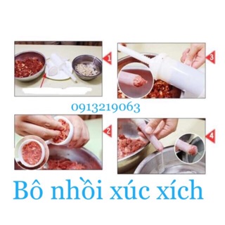 Combo Bộ dụng cụ nhồi xúc xích + 1 vỏ colagen