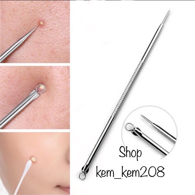 Cây Nặn Mụn 2 Đầu Chuyên Nặn Mụn Trứng Cá, Đầu Đen.