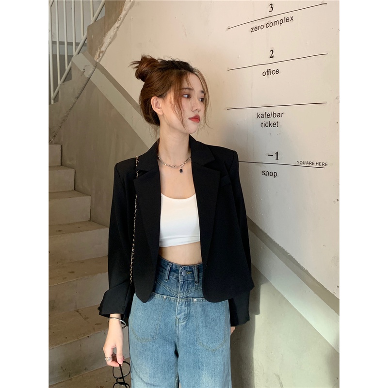 Áo Khoác Vest Tay Dài Dáng Rộng Phong Cách Hàn Quốc Thời Trang Mùa Thu 2022