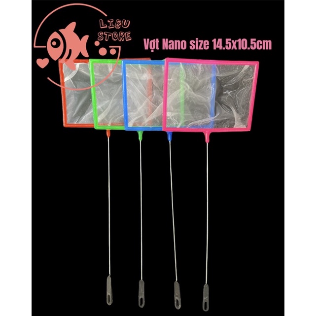 Vợt Chữ Nhật Lưới NANO Siêu Mịn Size Lớn - Màu Ngẫu Nhiên