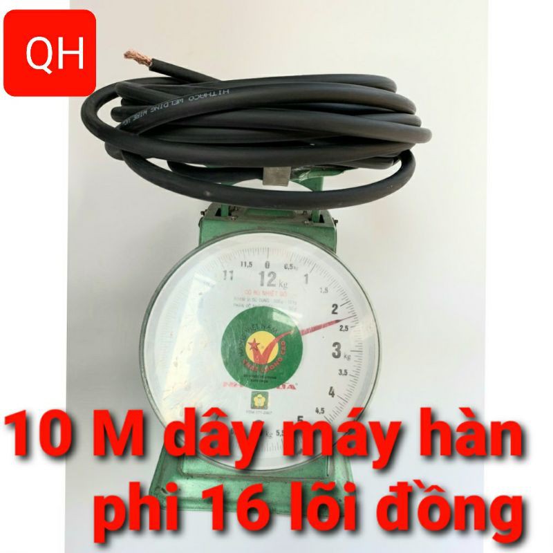 10 mét dây cáp hàn 16mm , dây hàn quốc, dây cáp hàn, dây hàn