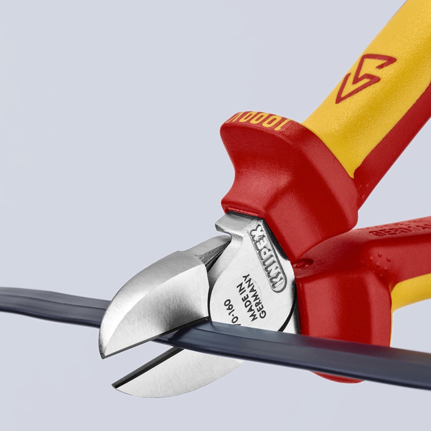 Kìm Cắt Mũi Thon Chiều Dài 160mm Knipex 70 01 160/ 70 02 160/ 70 05 160/ 70 06 160 & Cách Điện Cán Đúc 70 07 160 Lưỡi 62