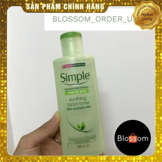 Sữa rửa mặt, toner Simple Kind to skin smoothing Facial