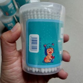 Bông ráy tai em bé AquaStar (hũ/200 cây)