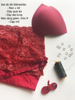 Set phụ liệu may áo bra