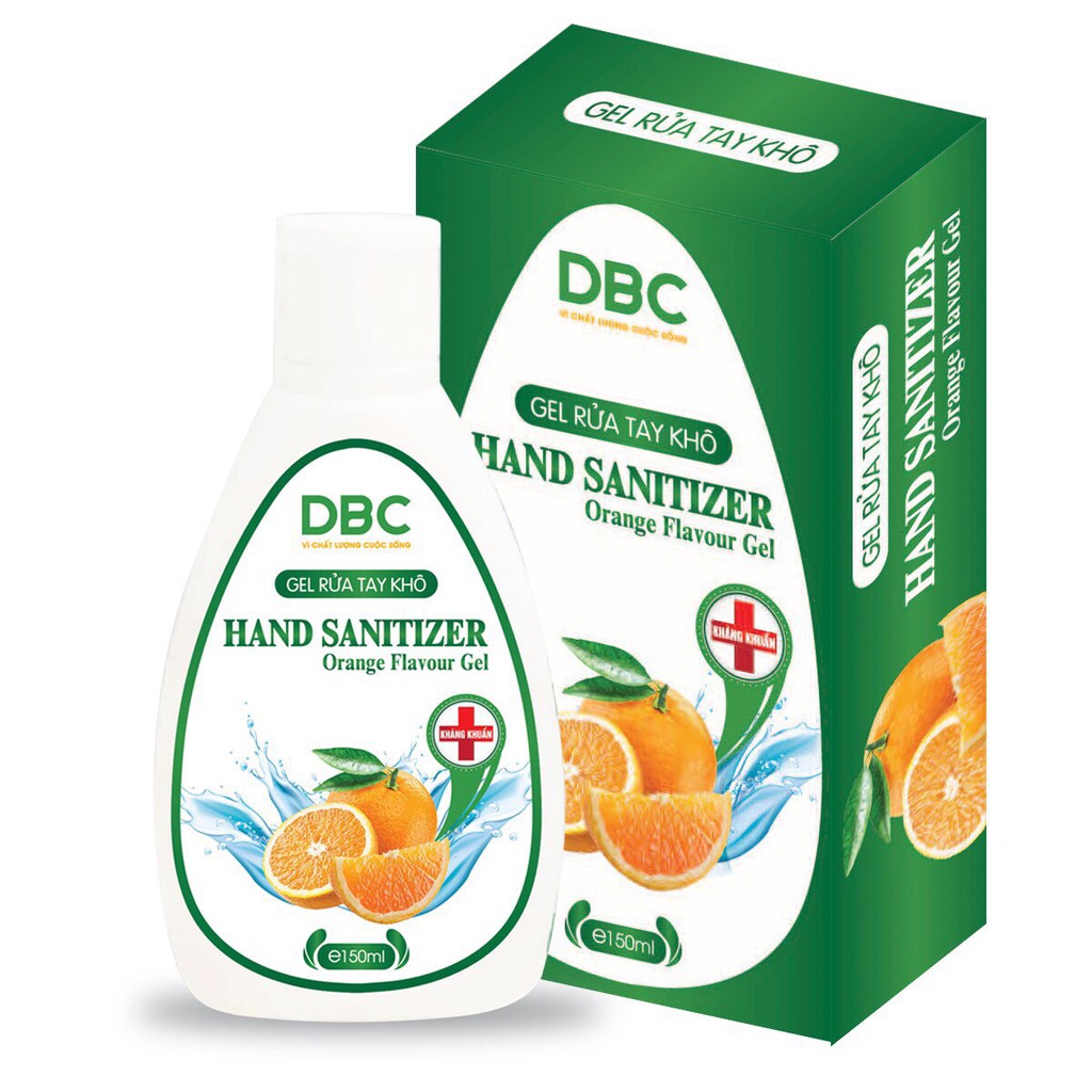 Gel rửa tay khô của DBC Hand Sanitizer Orange Flavour Gel 150ml