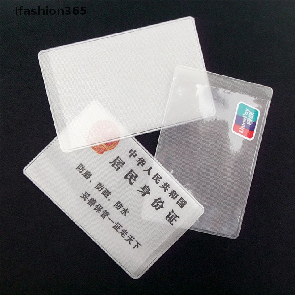 Bộ 10 bao đựng thẻ ID bằng PVC trong suốt tiện dụng