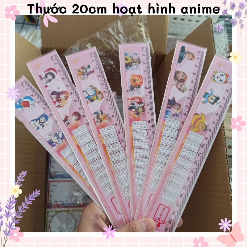 Thước kẻ hình dễ thương 20cm Aihao có bảng Cửu chương gocnhocuaco VPP0340