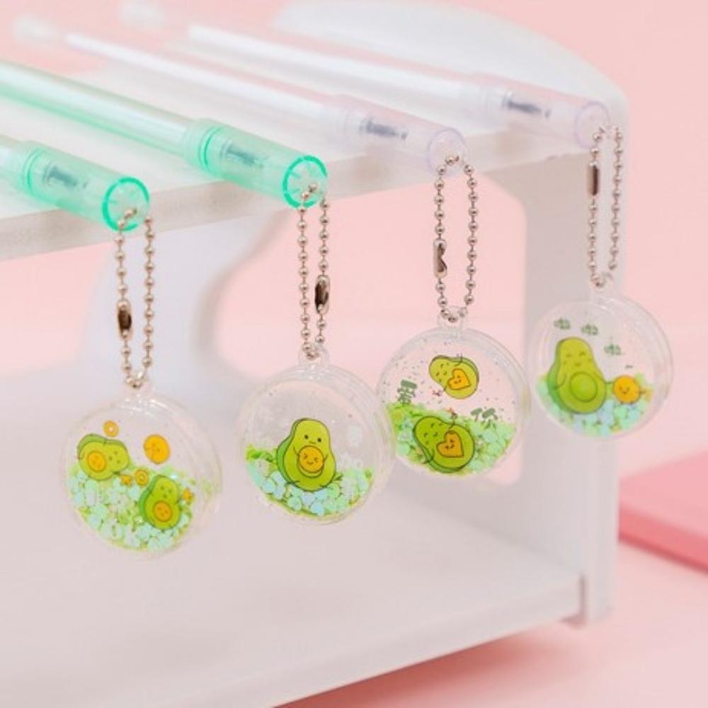 Bút Móc xích mực gel Nhiều mẫu Pison, mực đen ngòi kim 0.38mm - 1 cái