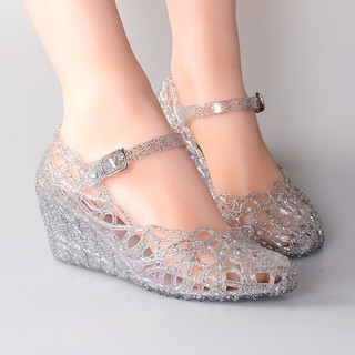 Sandal cao gót đế bằng ( coi kĩ ảnh thật phía cuối )
