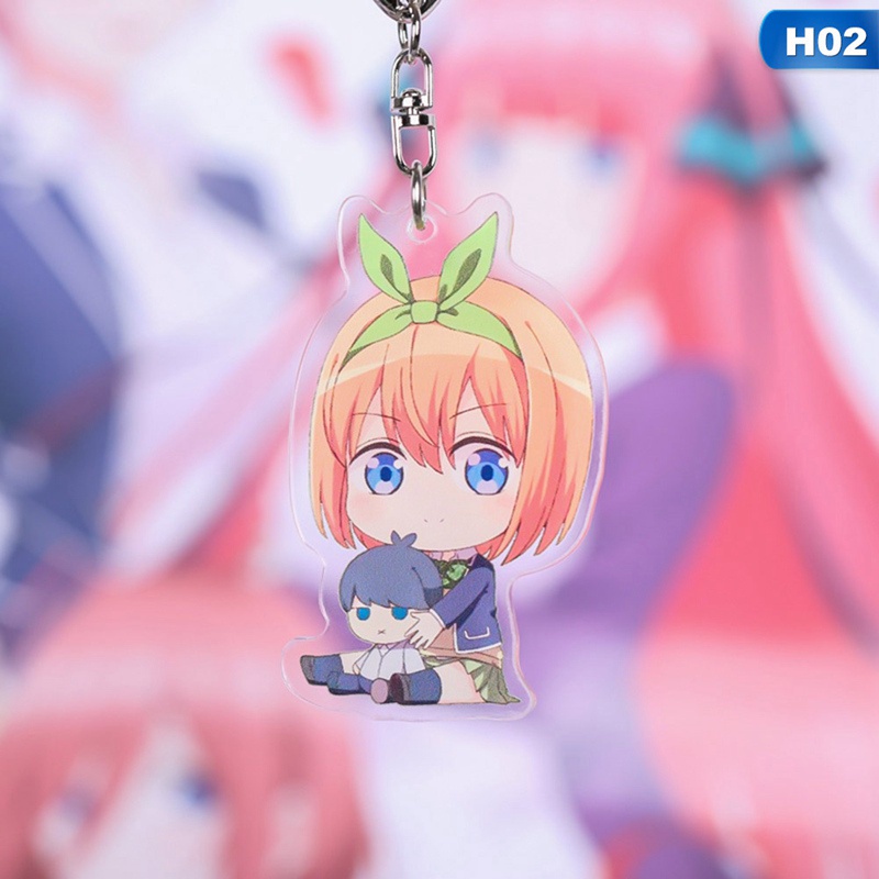 Móc khóa hình nhân vật Nakano Miku xinh xắn