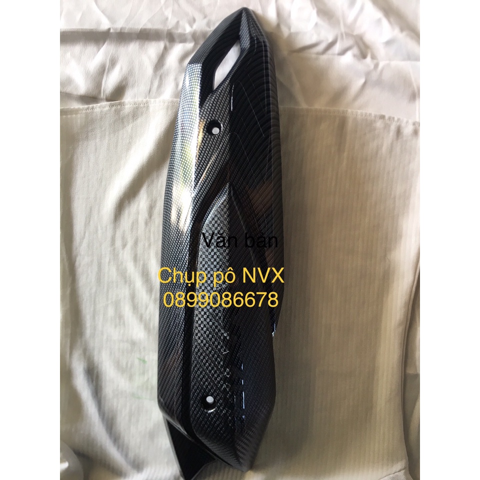 Phụ Kiện Ốp Xe NVX / Aerox 125, 155 V1 2017, 2018, 2019, 2020 Carbon / Cacbon - Combo 3 món