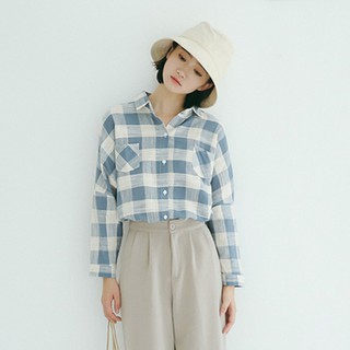 👚[ẢNH+VIDEO THẬT] Áo Sơ Mi Kẻ Basic - Dáng Oversize - Style Hàn Quốc