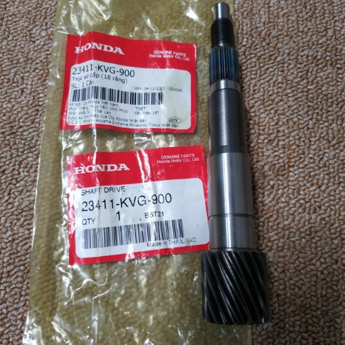 23411-KVG-900Trục sơ cấp 18 răng xe AB,Click 110
