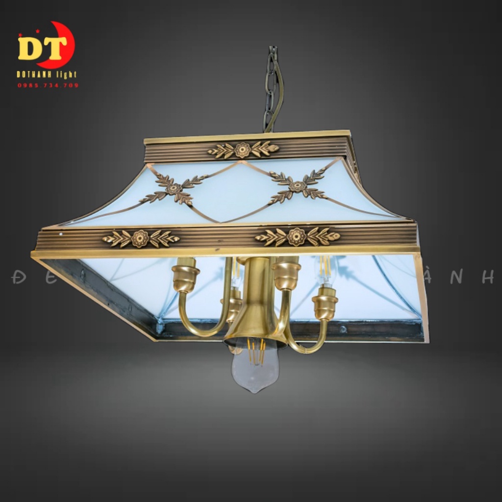 Đèn thả quán bar phong cách bắc âu cổ điển  đèn thả đồng cao cấp HTLQ DTD