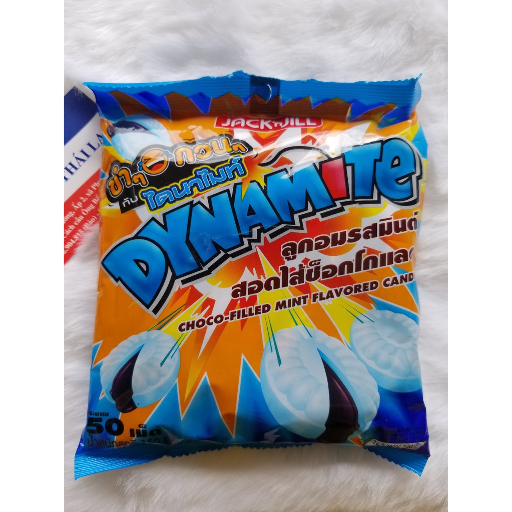 Kẹo Dynamite 3 Viên Thái Lan Socola bạc hà 150g