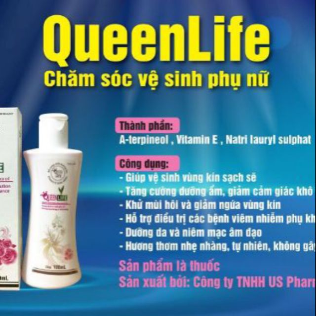 Dung dịch vệ sinh phụ nữ QueenLife ( thuốc rửa phụ khoa)