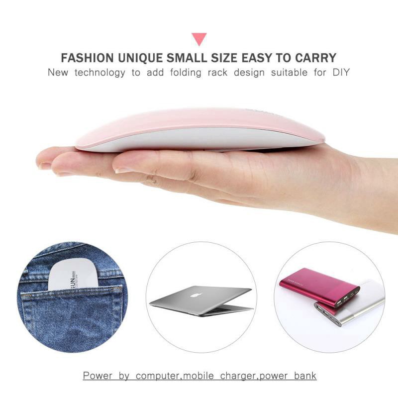 Đèn LED UV USB Mini 3 Bóng Hỗ Trợ Sấy Khô Sơn Móng Tay