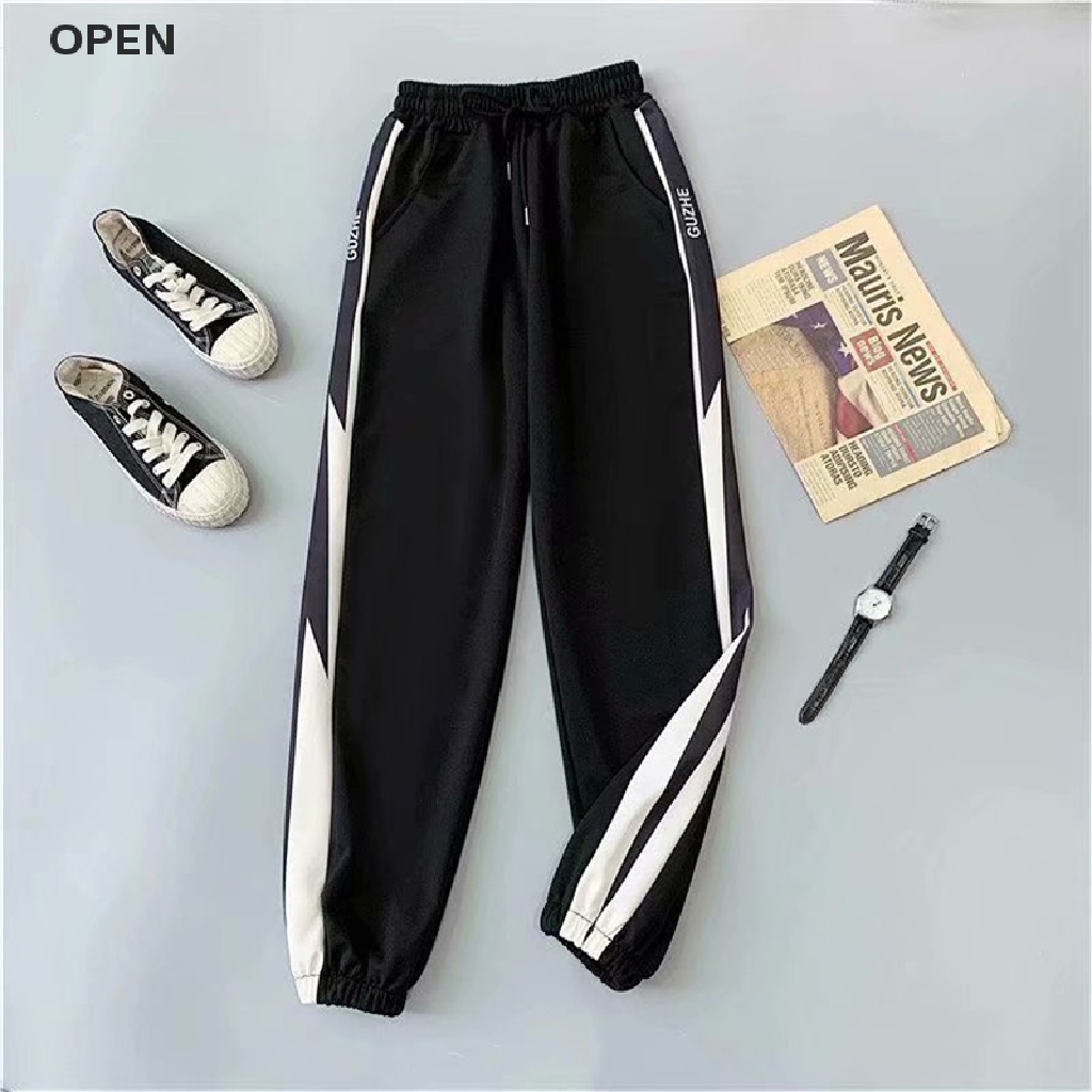 Quần Baggy Thể Thao Ống Rộng Lưng Cao Thời Trang Cho Nữ