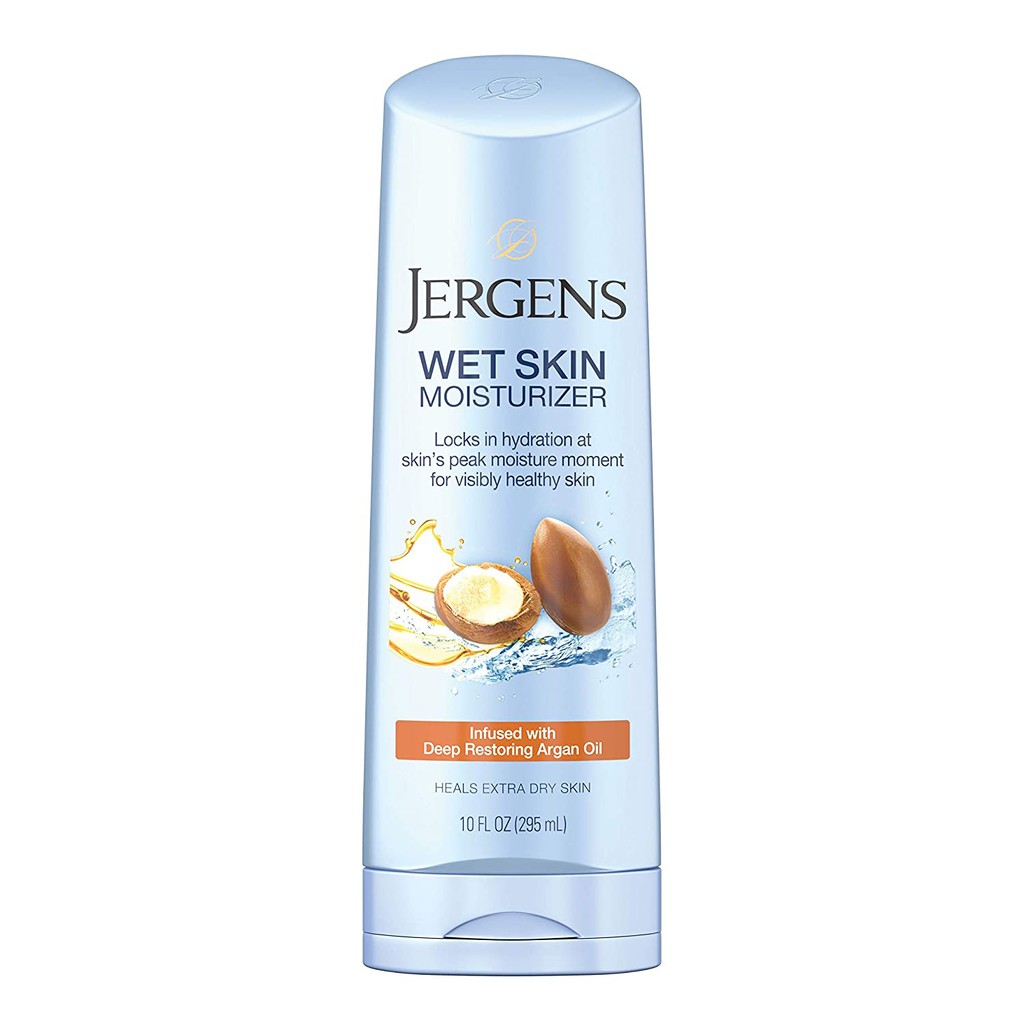 Dưỡng thể toàn thân Jergens Wet Skin Body Moisturizer with argan oil