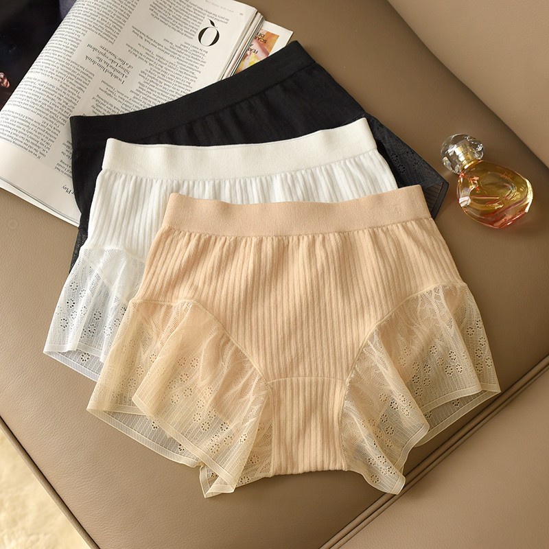 Quần váy nữ Wexuu vải cotton lạnh phối ren mềm co dãn, thoáng mát - QV07