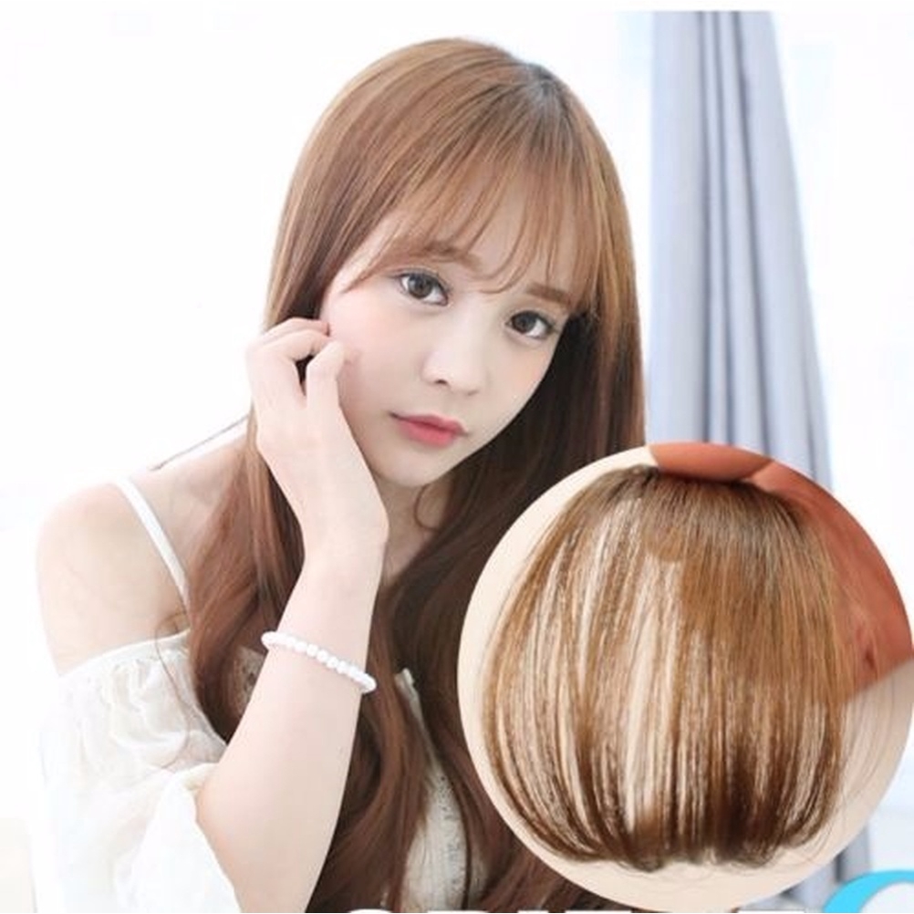 Tóc mái giả bằng sợi tổng hợp 4 màu tùy chọn thời trang cho nữ