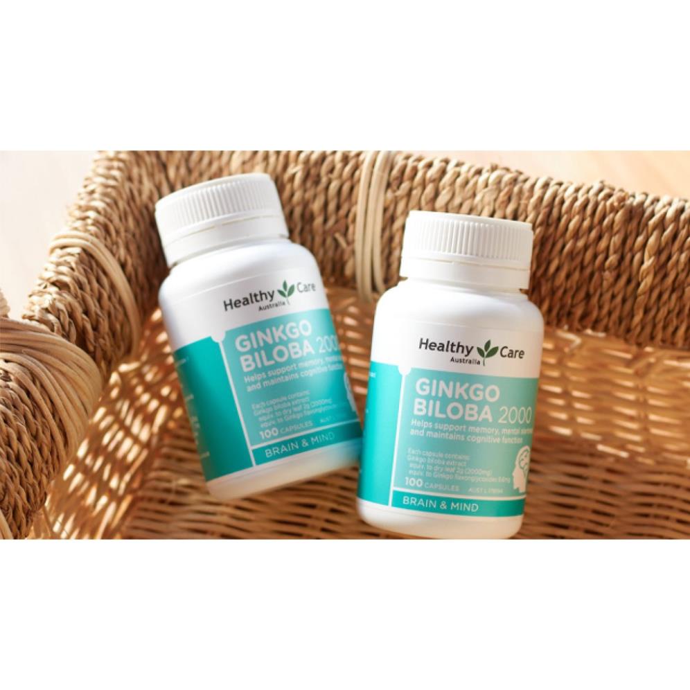 Viên uống bổ não Ginkgo Biloba 2000 , bổ não cải thiện tư duy , trí nhớ - mypham.lavi