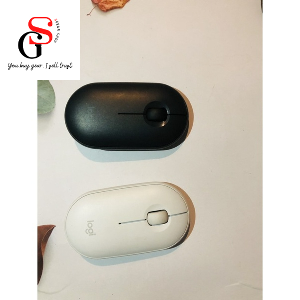 Chuột không dây Logitech PEBBLE M350 chính hãng -Click KHÔNG KÊU,Kết nối Bluetooth hoặc đầu thu 2.4GHz, kiể - Đã Sử Dụng