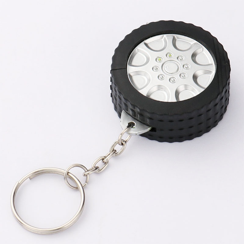 【PC】Móc Chìa Khóa Bằng Hợp Kim Dạng Cuộn Băng Thép Mini Trơn Đơn Cho Ngày Giáng Sinh