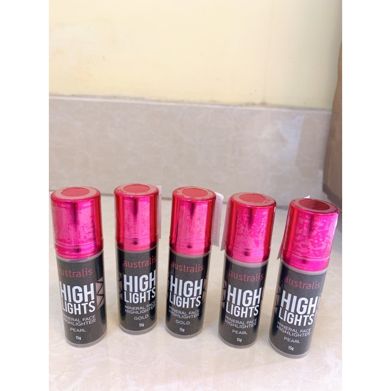 Highlight Bắt Sáng Nhũ Dạng Lỏng Mịn Lì Vàng Ánh Kim và Hồng Ngọc Trai Highlight Australis