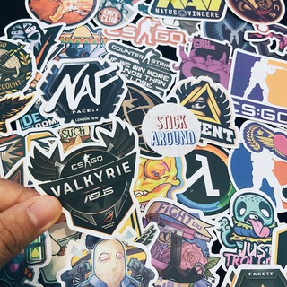 50 sticker hình dán decal game (pvc nhám) dán nón, dán laptop từ stickaroundvn