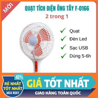 QUẠT ĐÈN GẤP GỌN TÍCH ĐIỆN 2 TRONG 1.