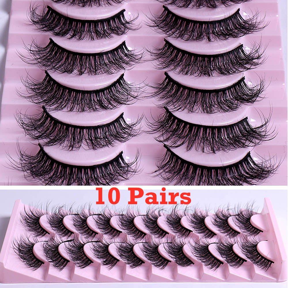 Set 10 Cặp Lông Mi Giả Nhiều Lớp Handmade Dày Dặn Tự Nhiên