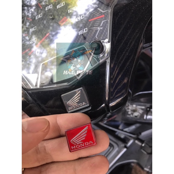 TEM HONDA CÁNH CHIM VUÔNG MÀU ĐỎ HÀNG CAO CẤP SIÊU NÉT