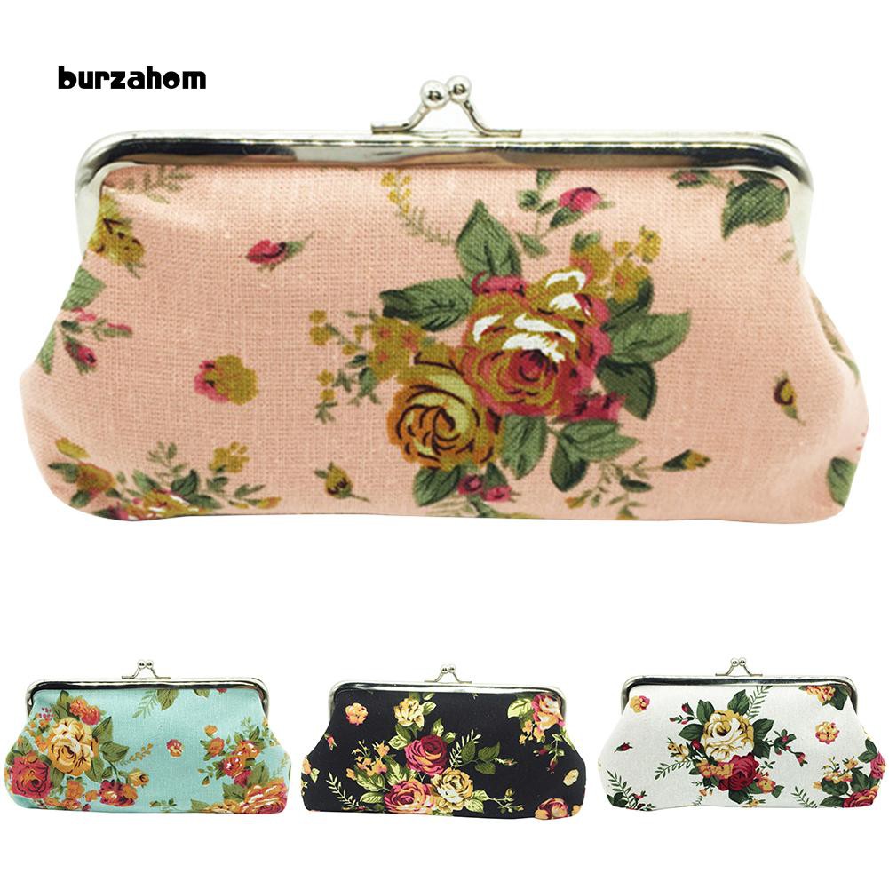 Ví tiền dáng dài thêu hoa phong cách vintage thanh lịch cho nữ