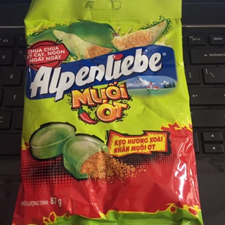 Kẹo Alpenliebe hương xoài nhân muối ớt - gói 87g (30 viên)